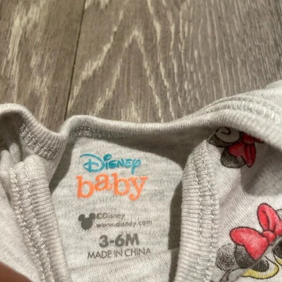 Disney Gray Bodysuit with Mickey and Minnie Print - Picture 3 of 3